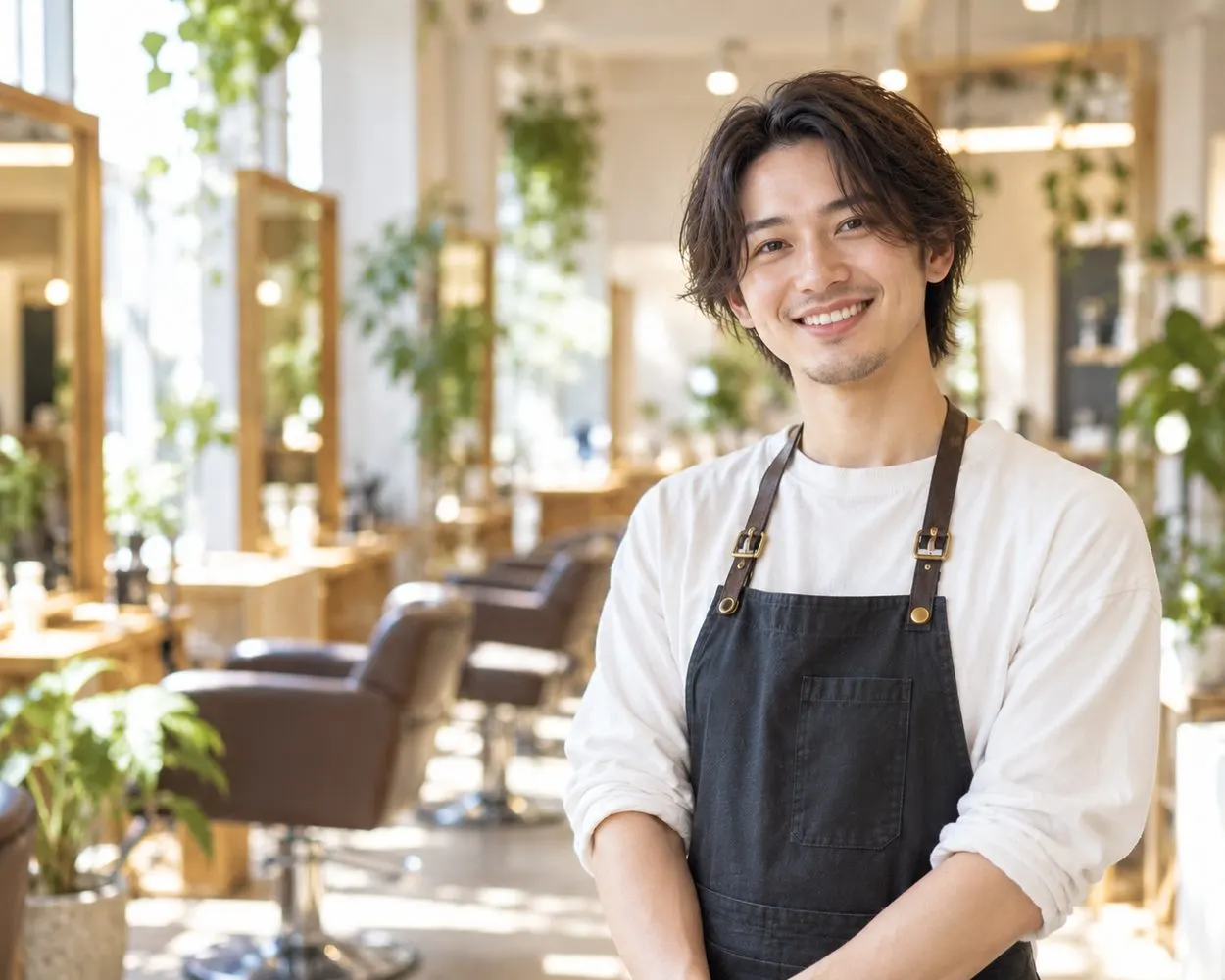 笑顔のスタイリスト